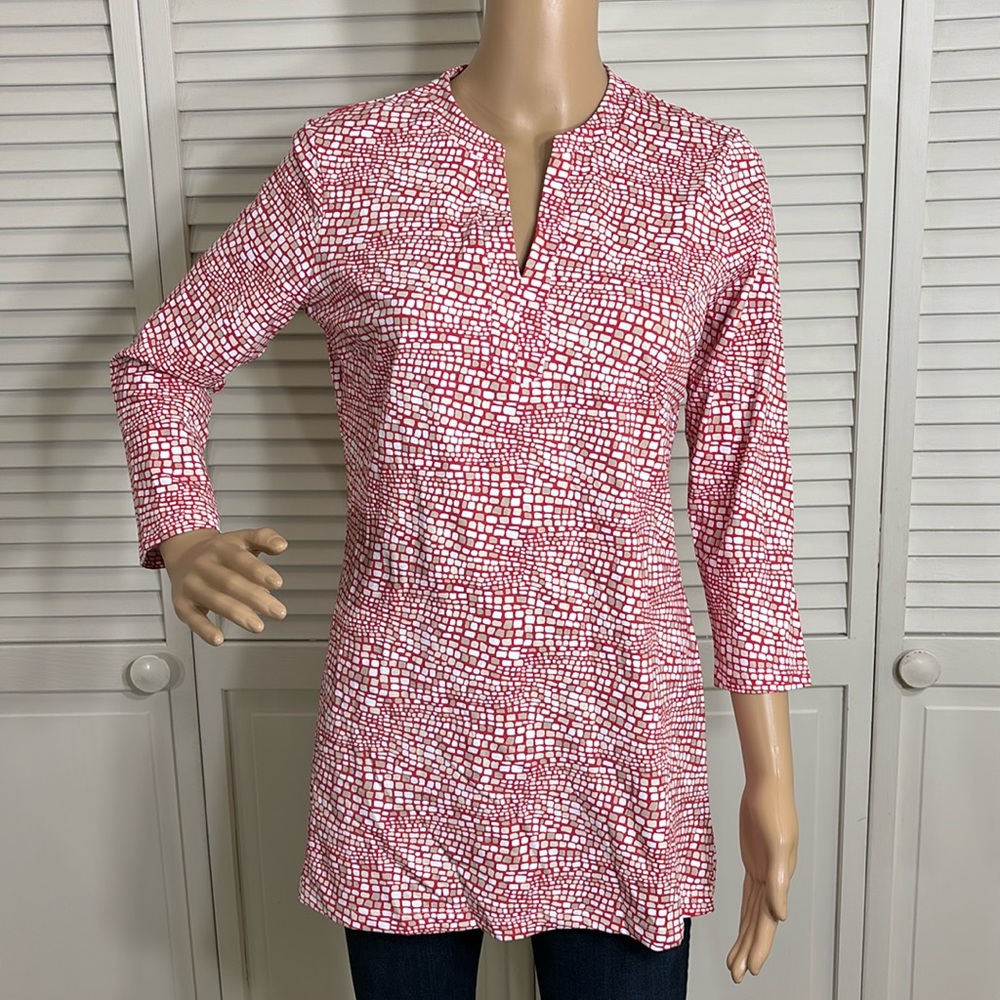 NWT J McLaughlin MSRP $178 Boca Tunic Top with Catalina Cloth Small